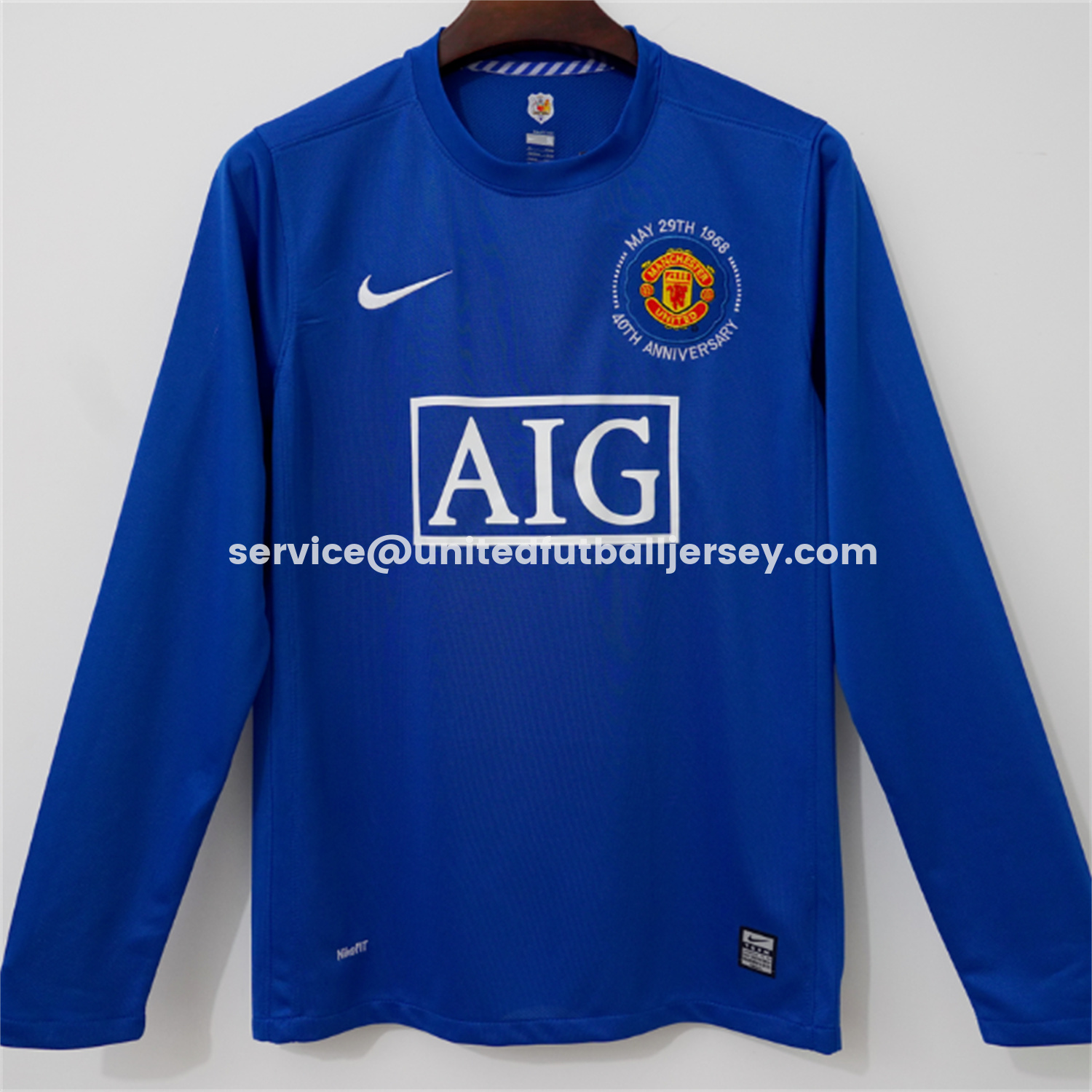 Retro Manchester United 08-09 Third 40th Anniversary Long Sleeve Jersey - ManixJersey