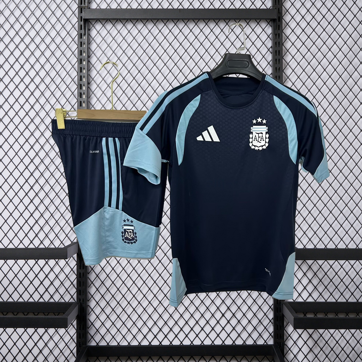 Argentina 2026 Black Pre-Match Training Kids Kit - ManixJersey