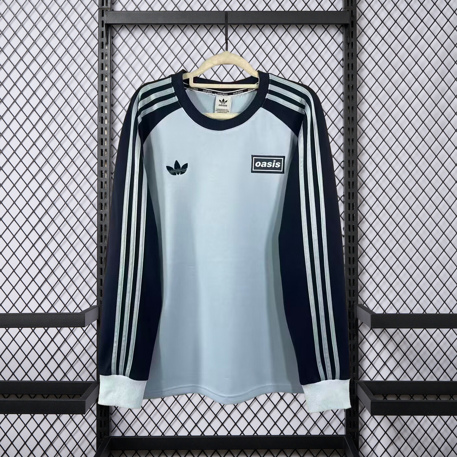 Adidas 25-26 Oasis Originals Tour Light Blue Long Sleeves Jersey - Fans Version - ManixJersey