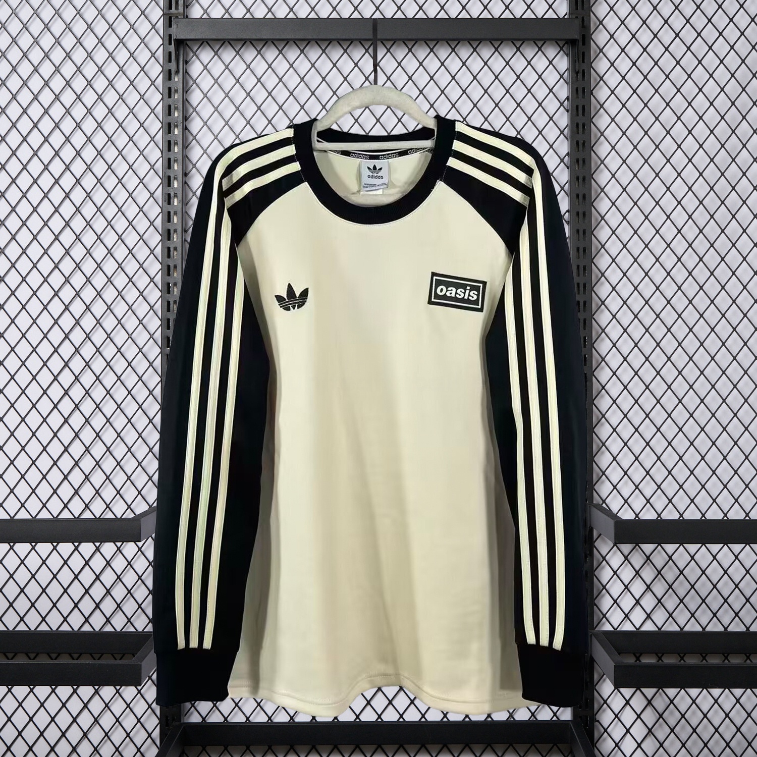 Adidas 25-26 Oasis Originals Tour Cream Long Sleeves Jersey - Fans Version - ManixJersey