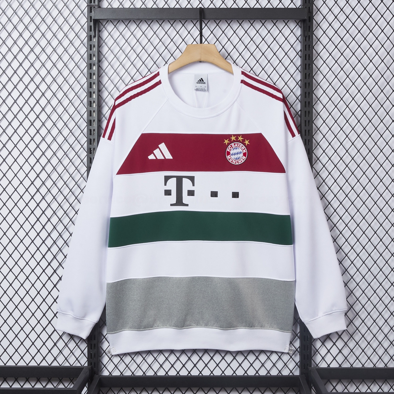 Bayern Munich 25-26 White Stripes Unisex Pullover Hoodie - ManixJersey