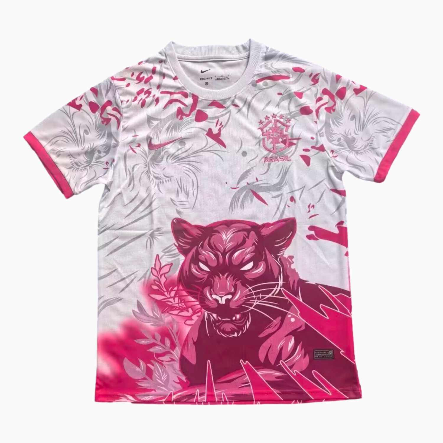 Brazil 25-26 Leopard Red And White Jersey - Fans Version - ManixJersey