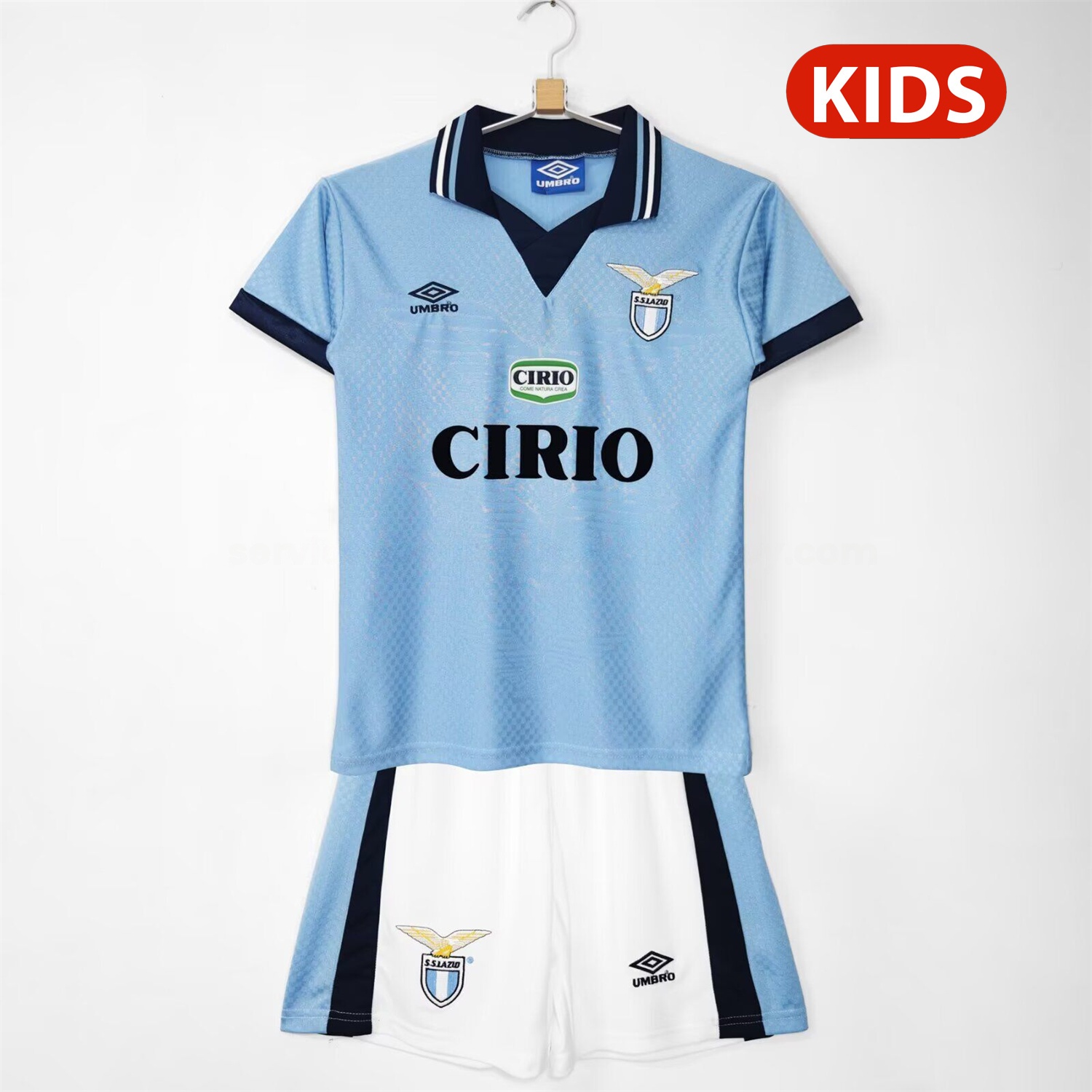 Retro Lazio 1996-97 Home Kids Kit - ManixJersey