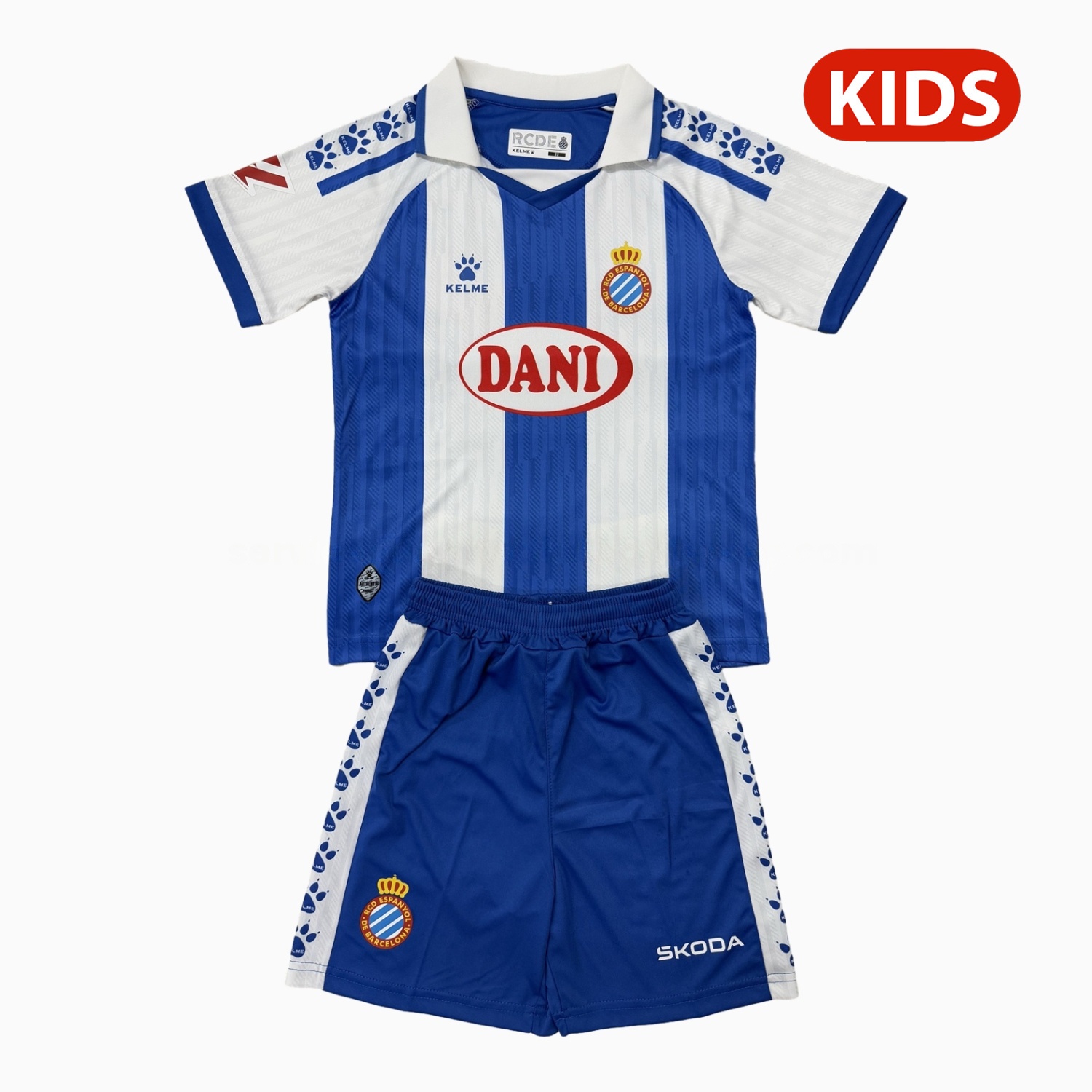 RCD Espanyol 25-26 Home Kids Kit - ManixJersey