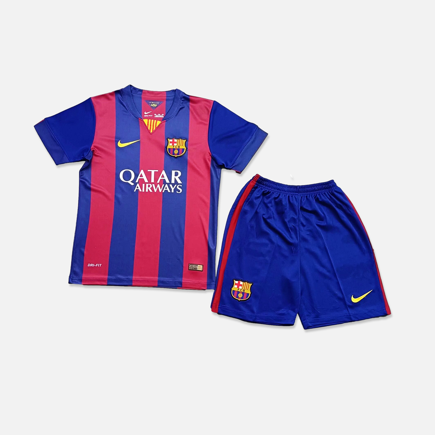 Retro B.A.R.S.A 14-15 Home Stadium Kids Kit - ManixJersey