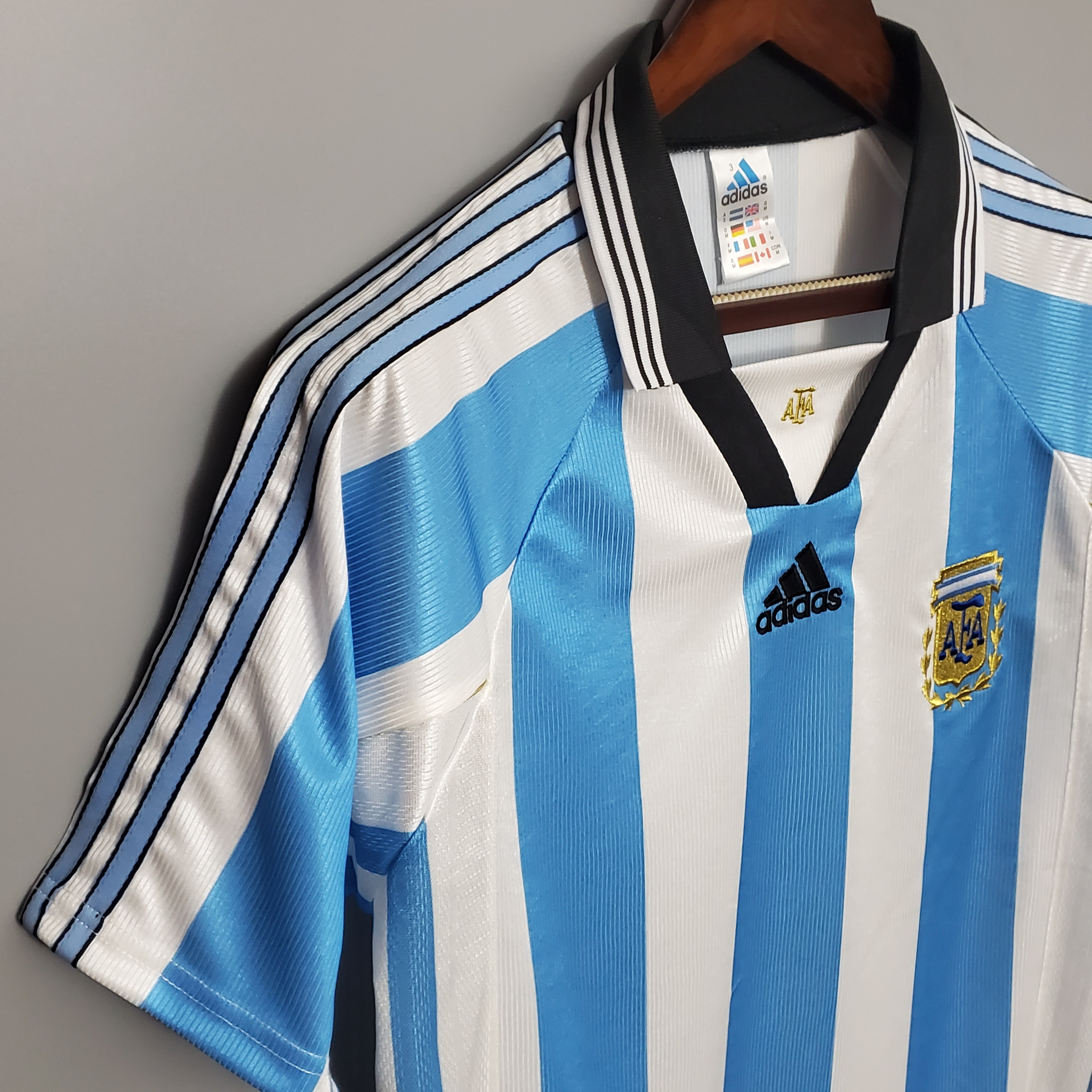 Retro Argentina 1998 Home Stadium Jersey - ManixJersey