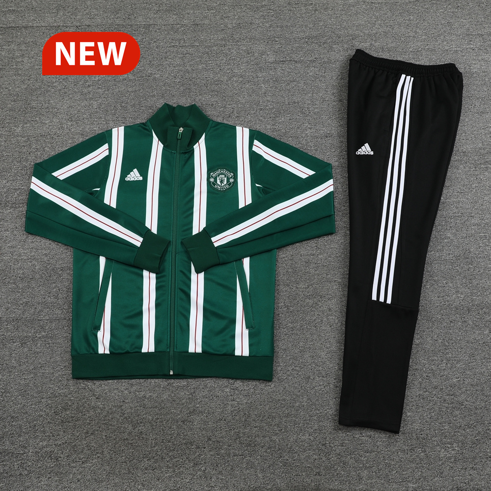 Manchester United 23-24 Jacket Training Tracksuit - Green - ManixJersey