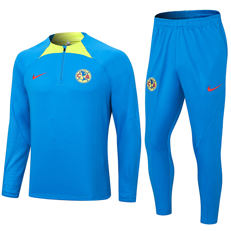 Club America 23-24 Long Sleeve Training Set -Blue - ManixJersey
