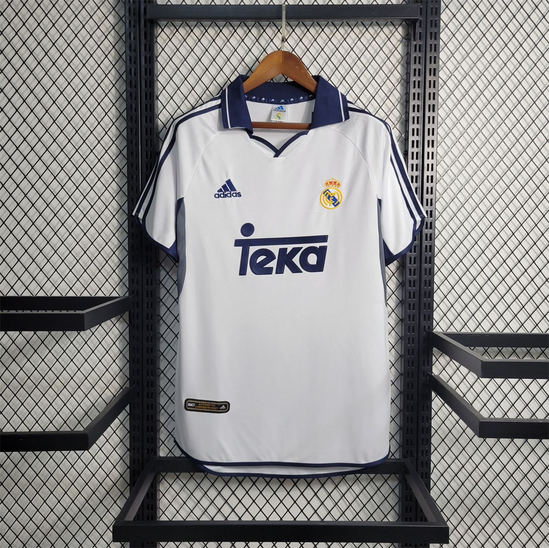 Retro Real Madrid 00-01 Home Stadium Jersey - ManixJersey