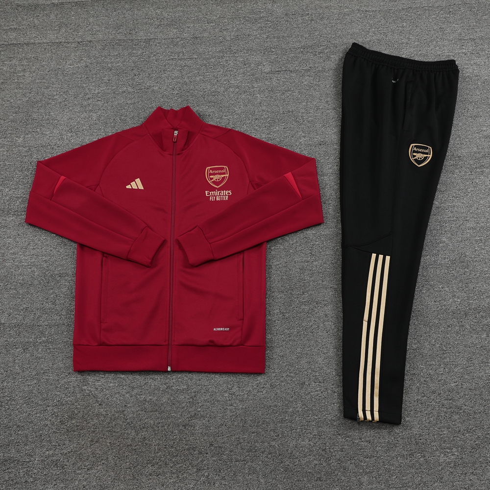 Arsenal 23-24 Jacket Training Tracksuit - Deep Red - ManixJersey