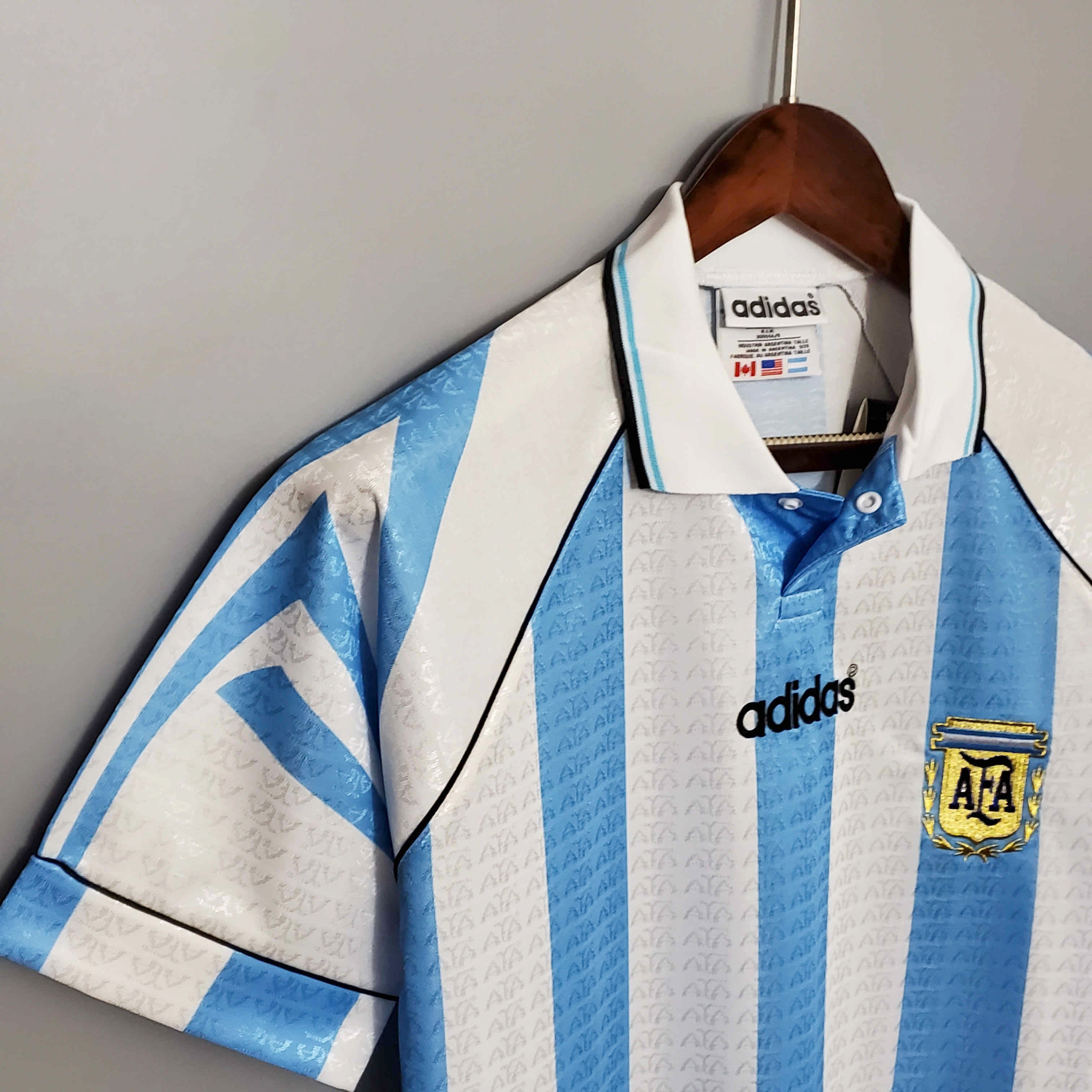 Retro Argentina 1997 Home Stadium Jersey - ManixJersey