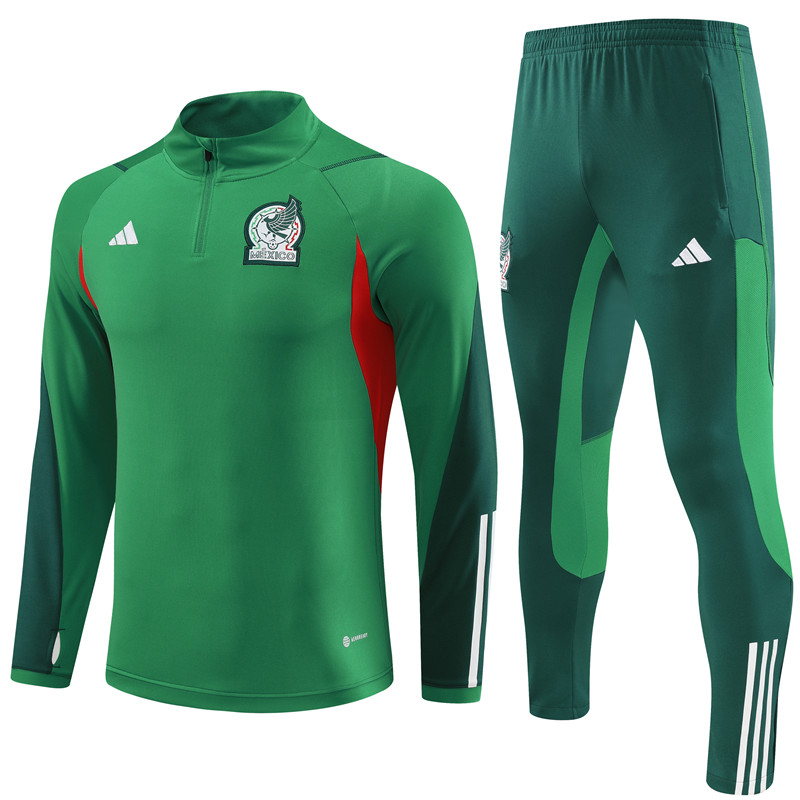 Mexico 23-24 Long Sleeve Training Set -Green - ManixJersey