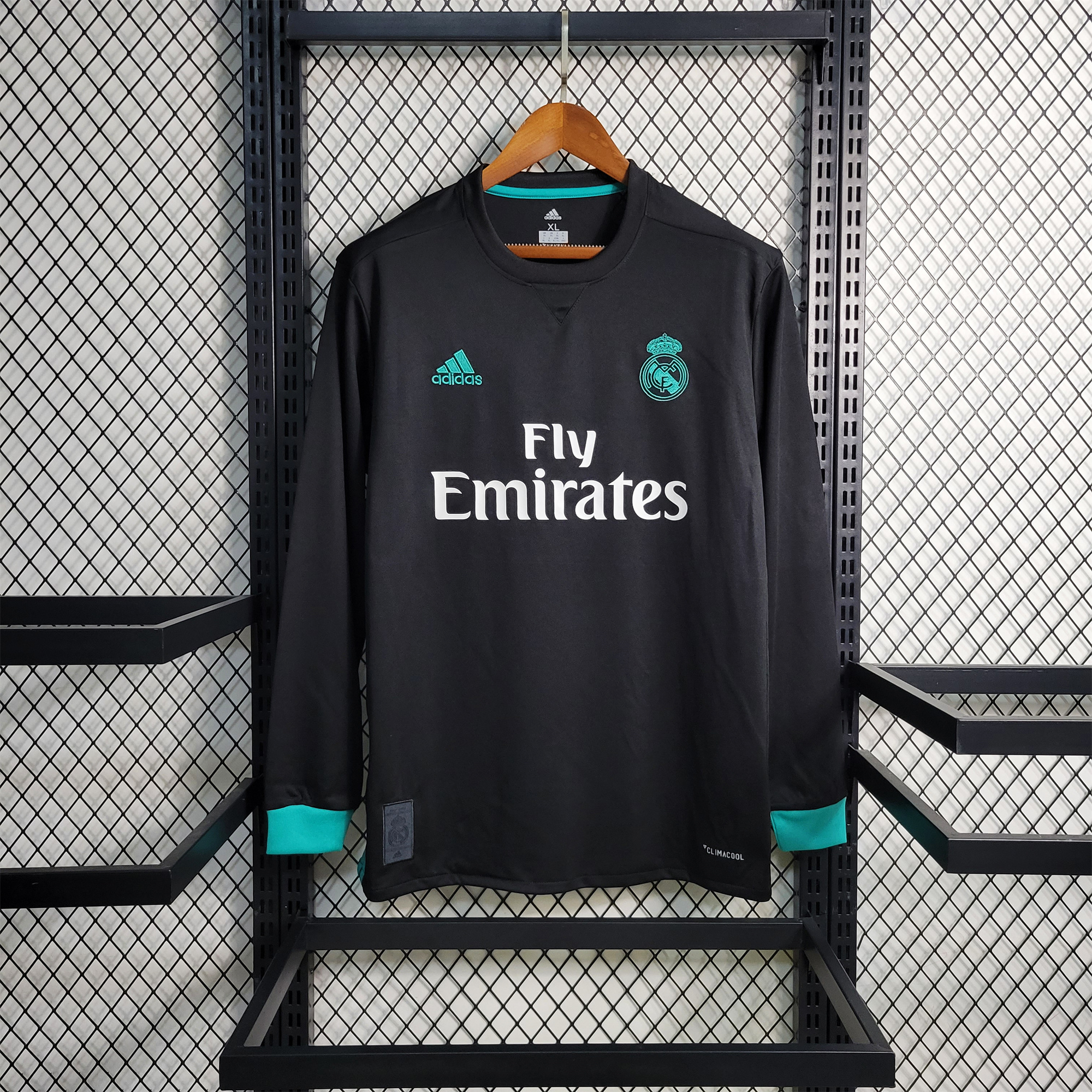 Retro Real Madrid 17-18 Away Stadium Long Sleeve Jersey - ManixJersey