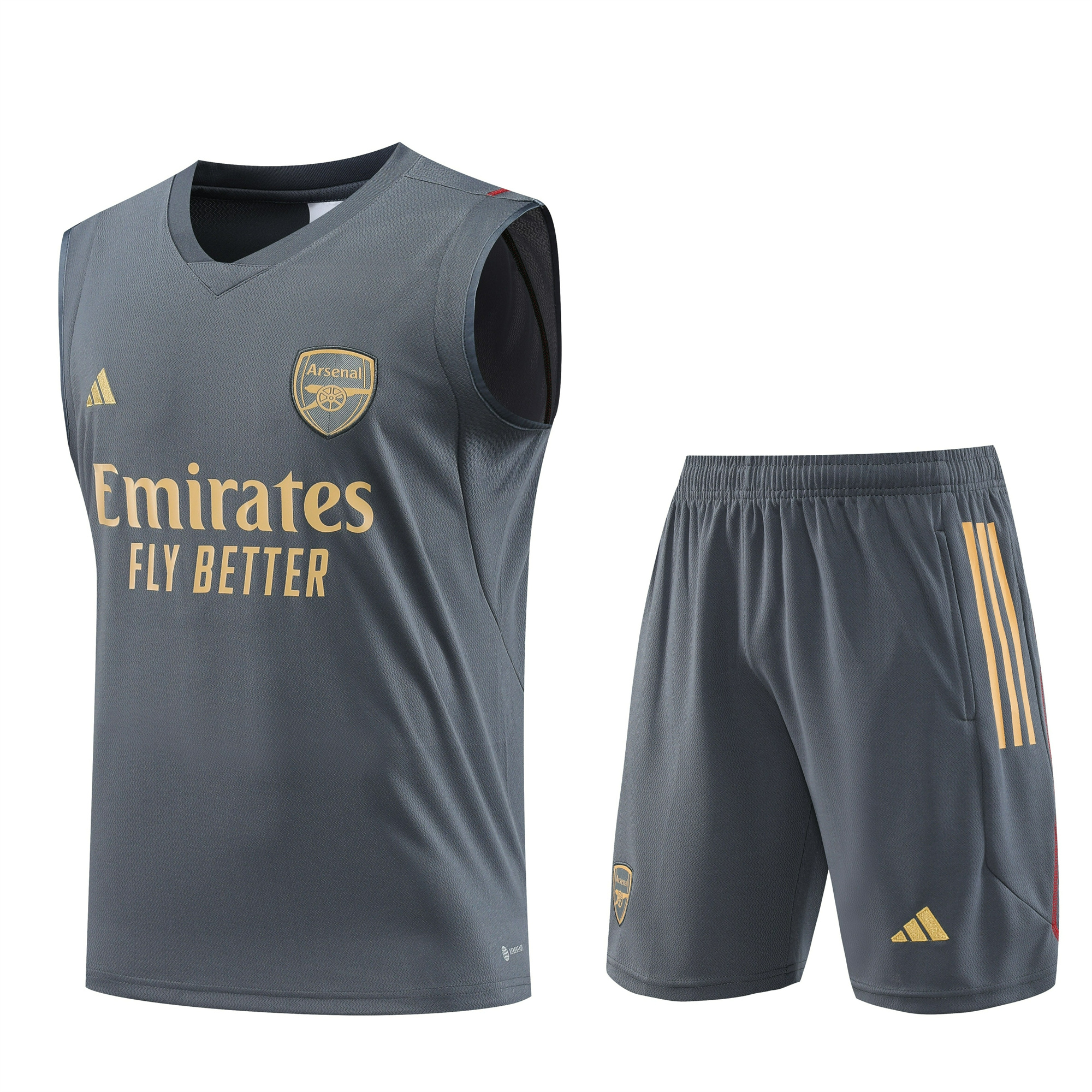 Arsenal 23-24 Player Vest Training Set Grey - ManixJersey