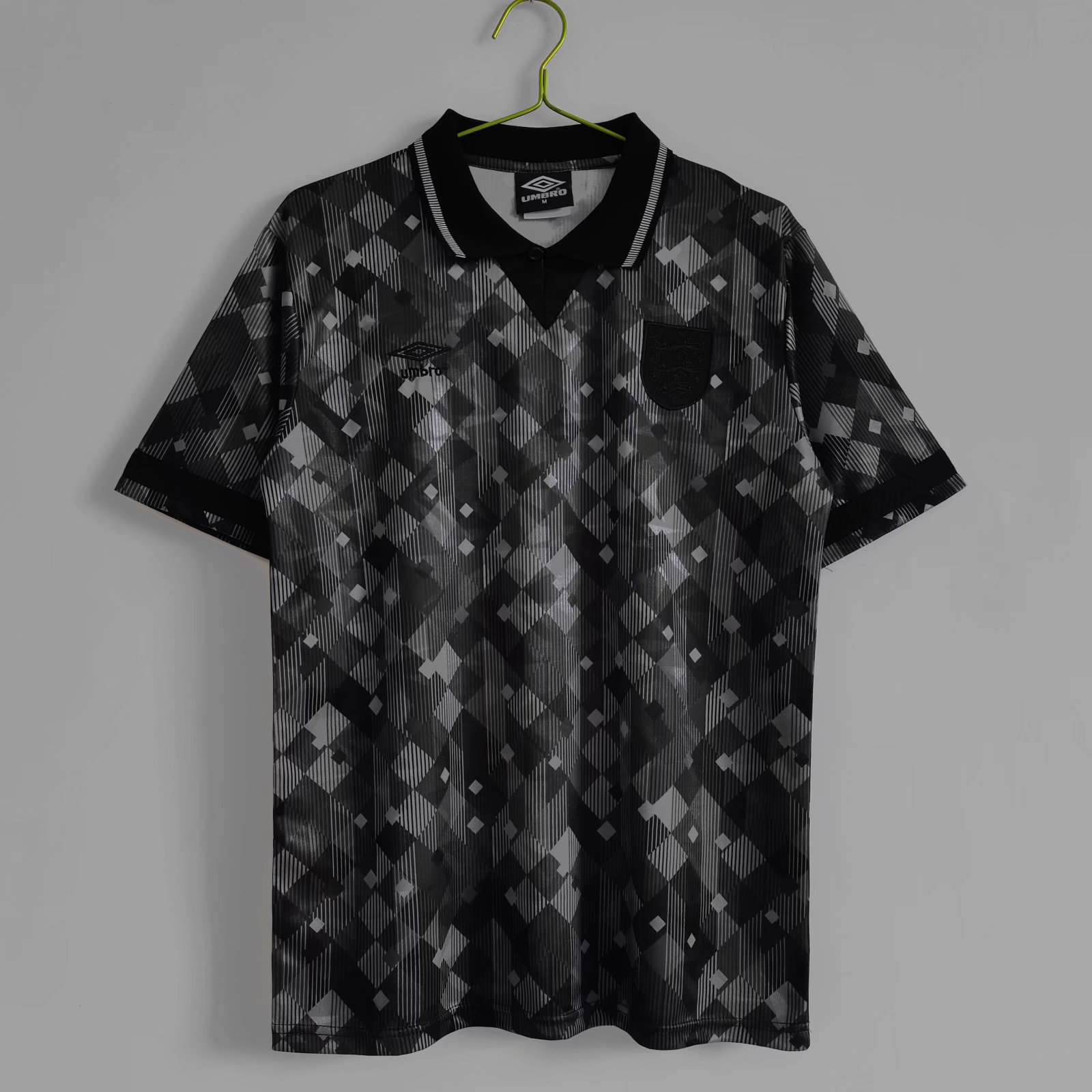 Retro England 1990 Black Jersey - ManixJersey