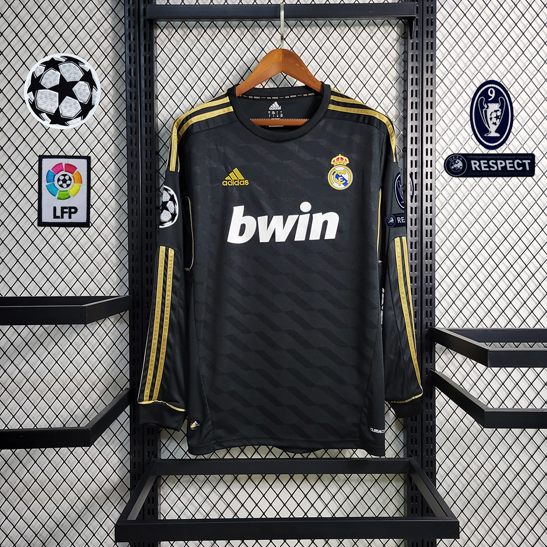 Real Madrid Retro 11-12 Away Long Sleeve Jersey - ManixJersey