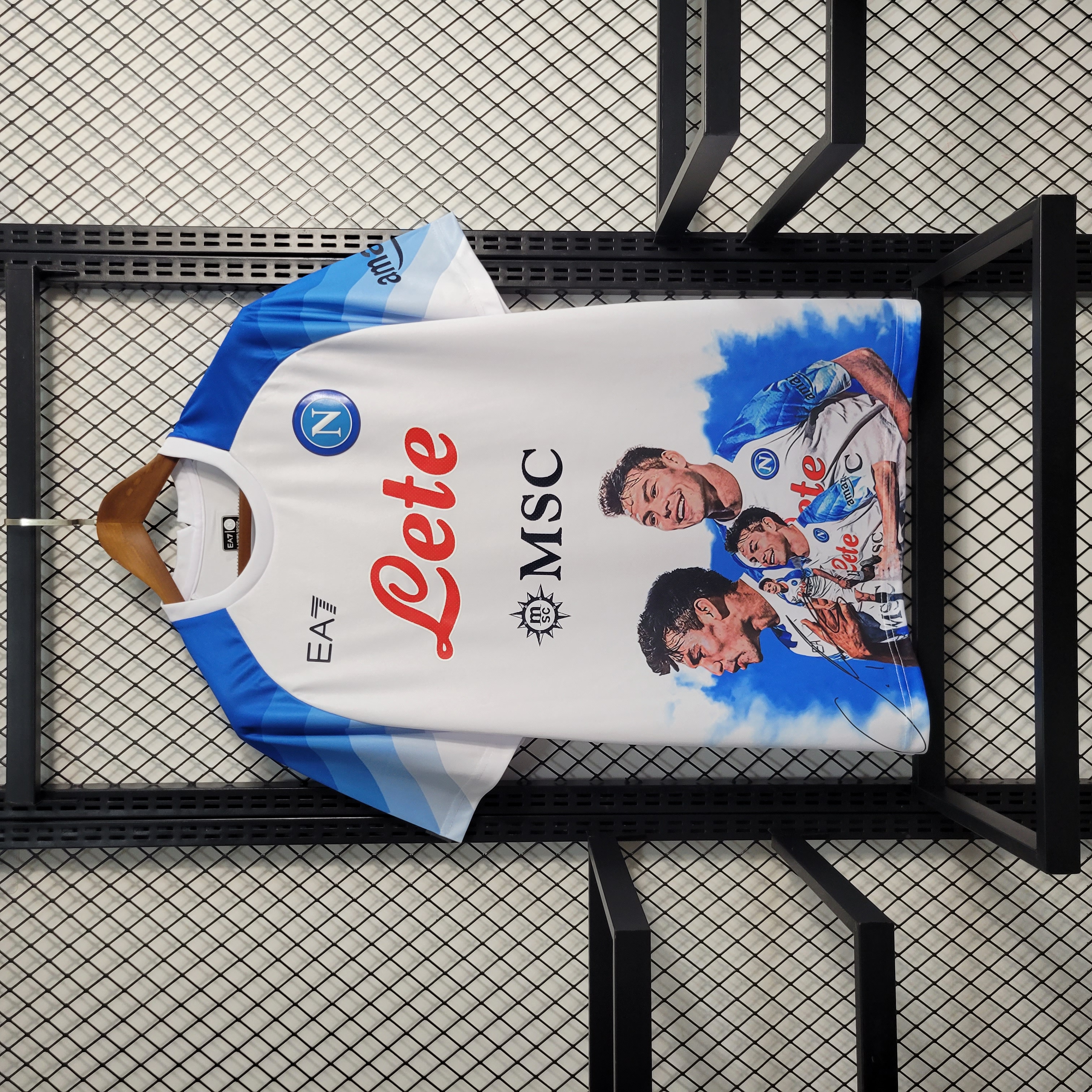 23-24 Napoli Champions White Jersey - ManixJersey