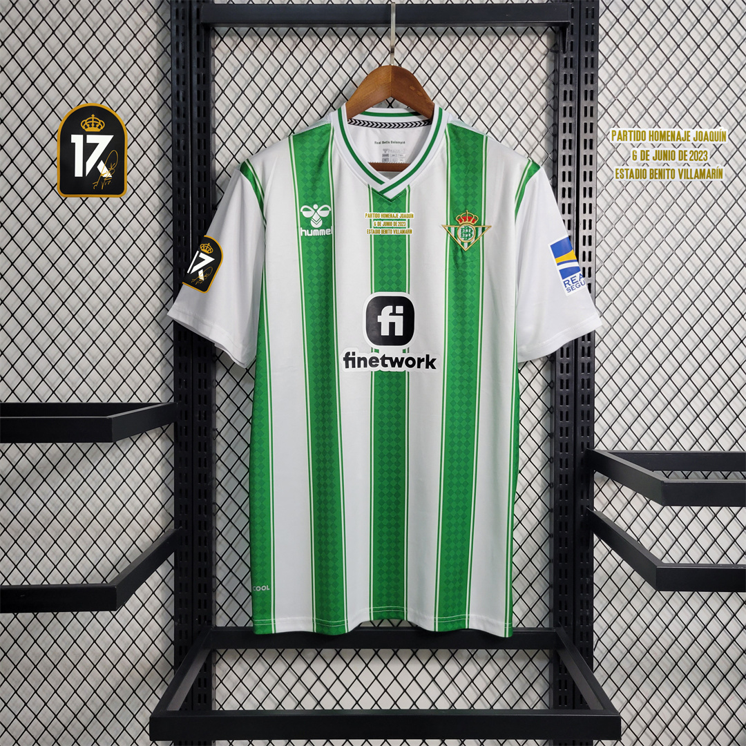 Real Betis 23-24 Home Final Game 17# JOAQUIN with All Detail - ManixJersey