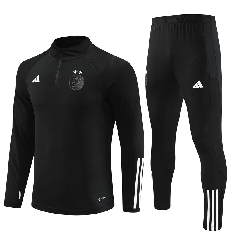 Algeria 23-24 Long Sleeve Training Set -Black - ManixJersey