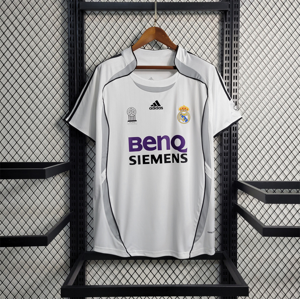 Real Madrid Retro 06-07 Home Stadium Jersey - ManixJersey