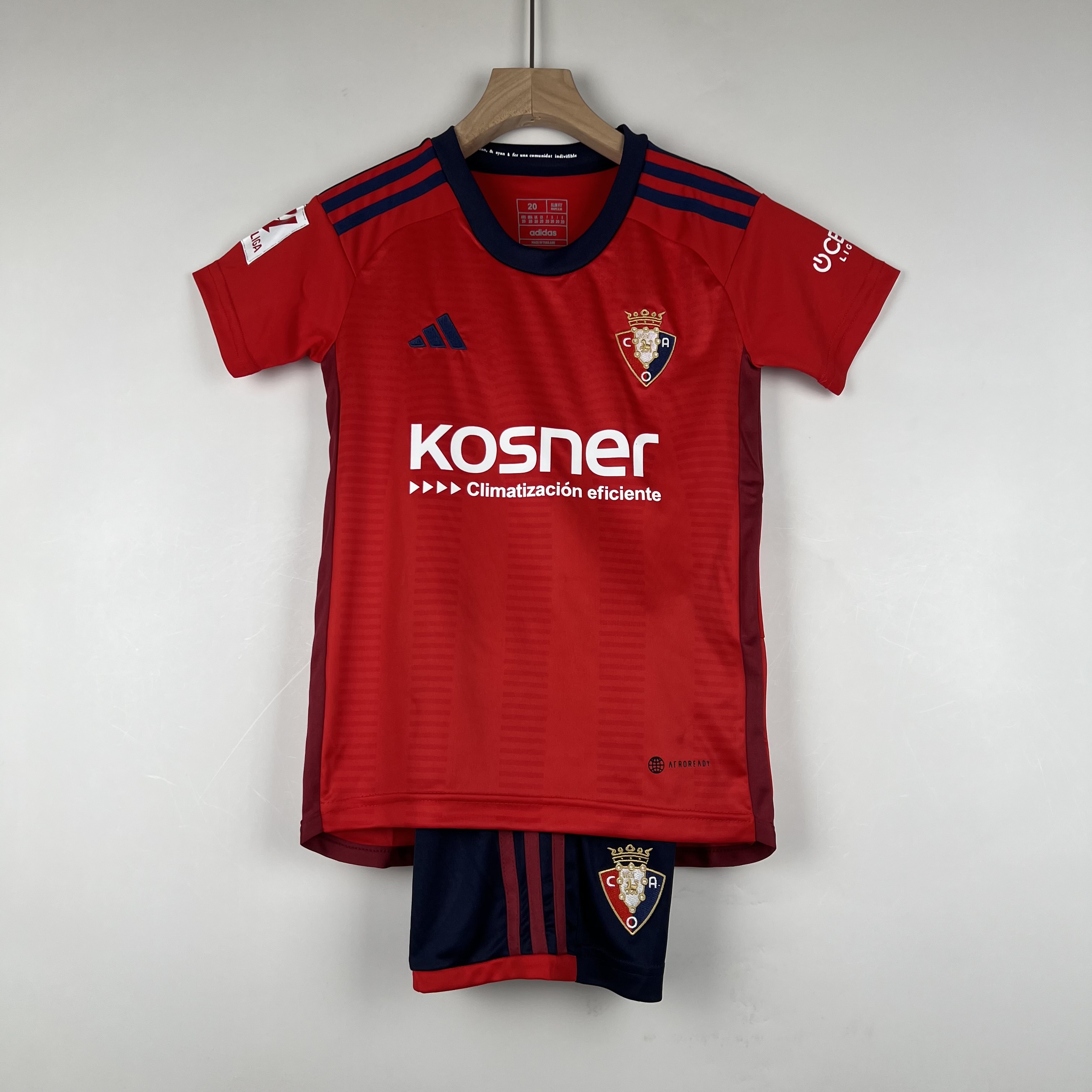 Osasuna 23-24 Home Stadium Kids Kit - ManixJersey