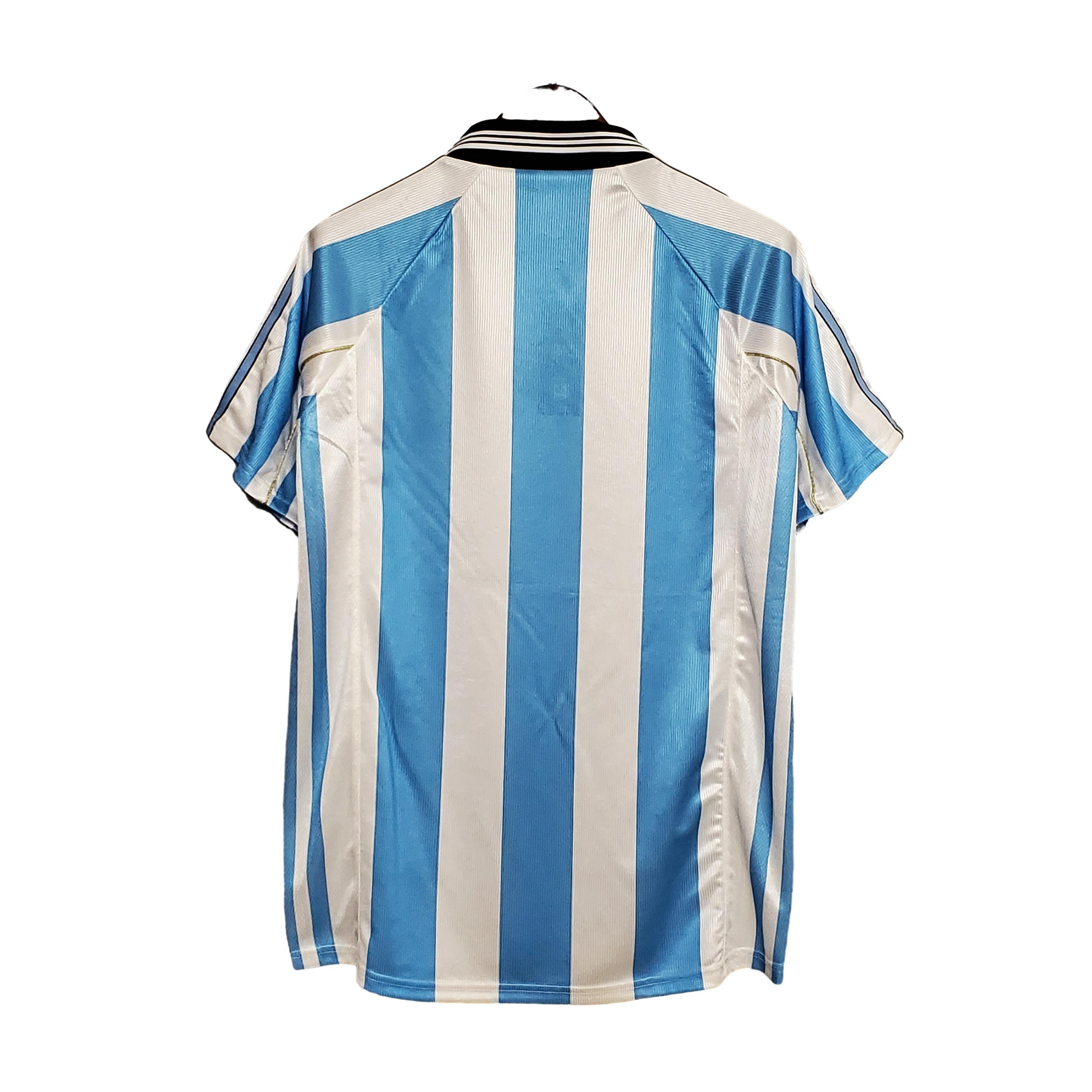 Retro Argentina 1998 Home Stadium Jersey - ManixJersey
