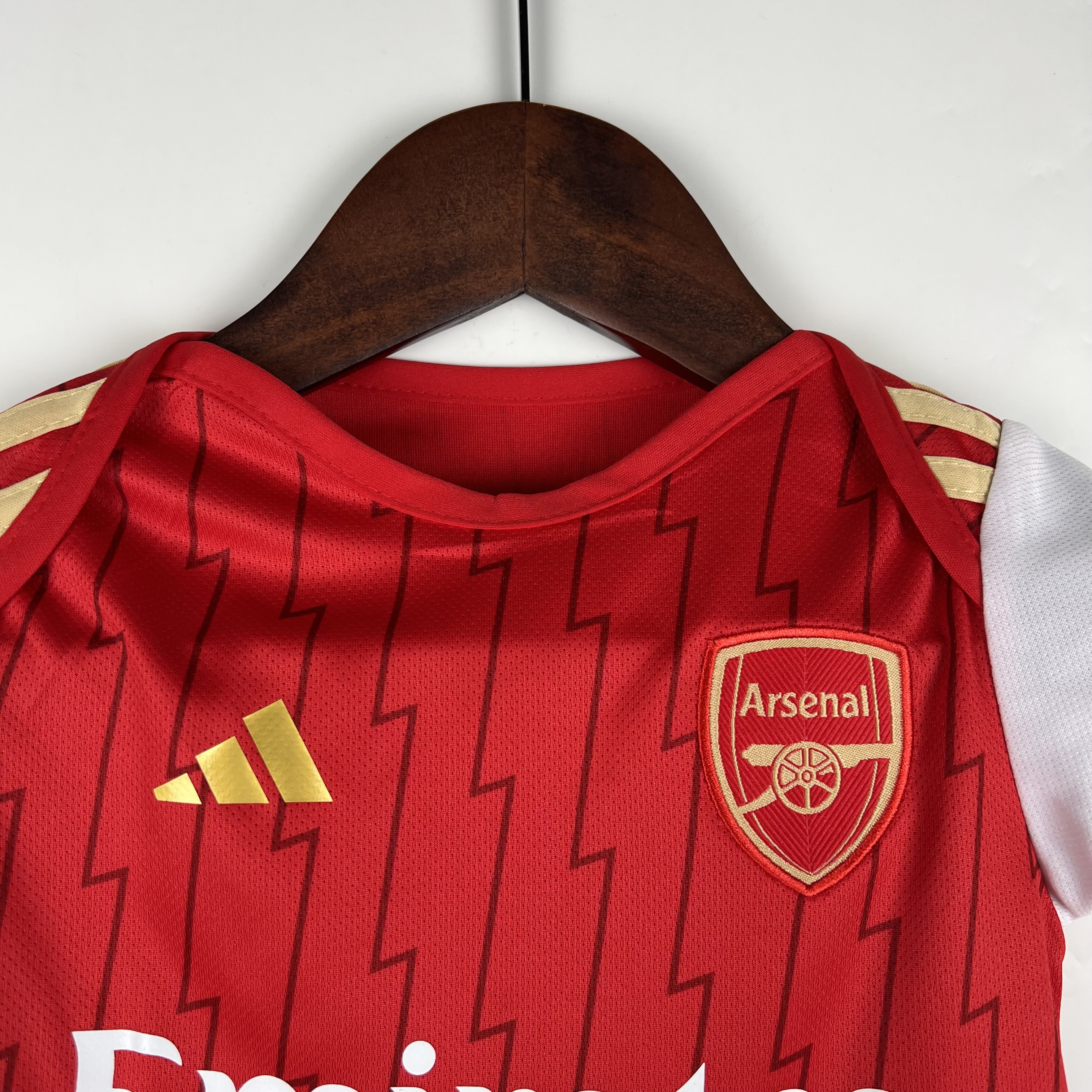 Arsenal 23-24 Home Stadium Baby Crawling Suit - ManixJersey