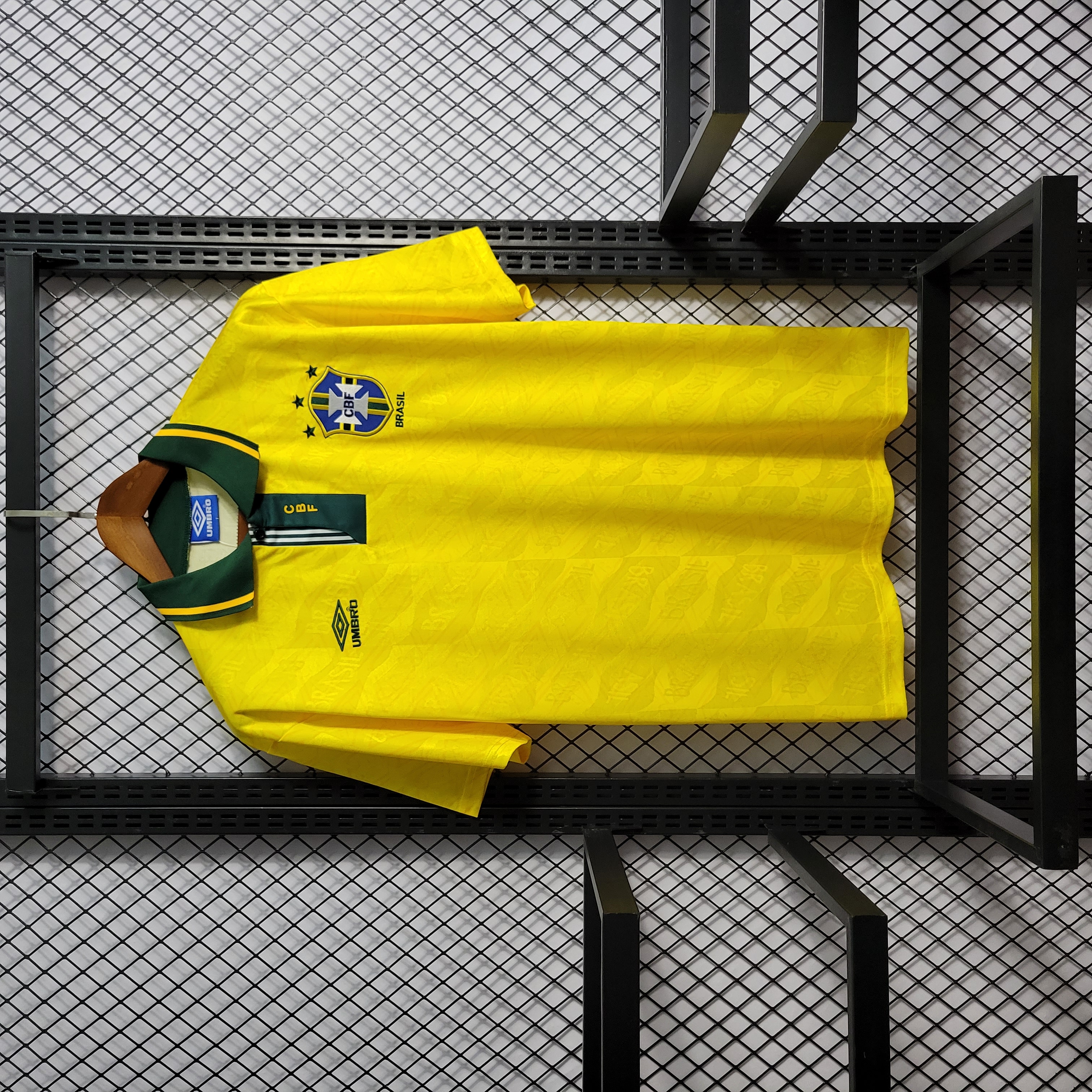 Retro Brazil 1991-93 Home Stadium Jersey - ManixJersey