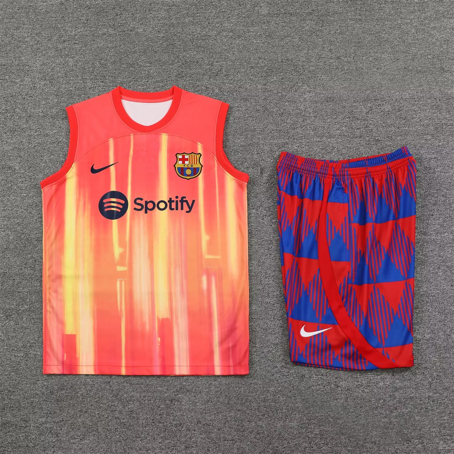 B.A.R.S.A 23-24 Orange Player Vest Training Set - ManixJersey
