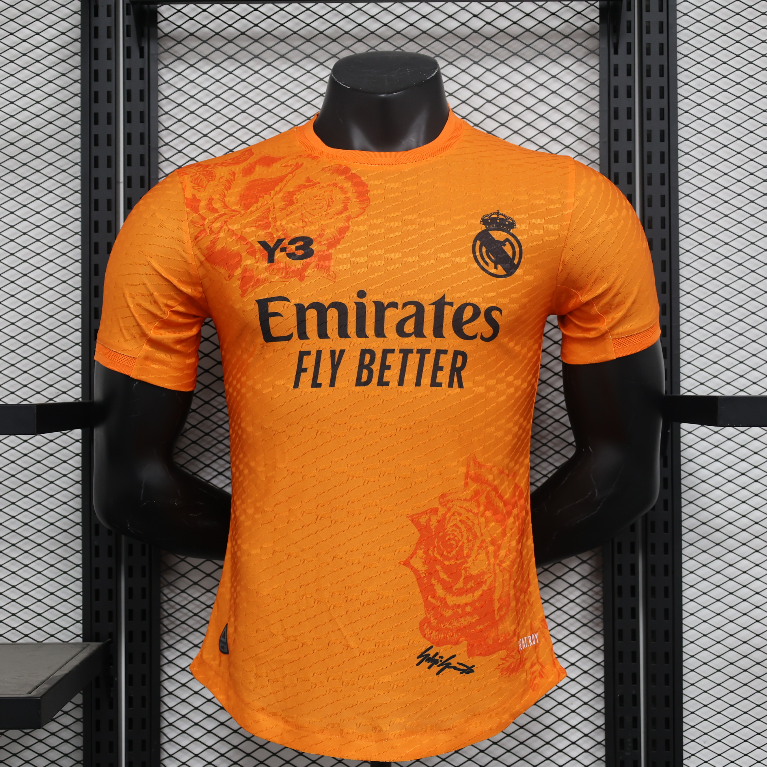 Real Madrid 23-24 Y3 Orange Special Edition Jersey - Player Version - ManixJersey