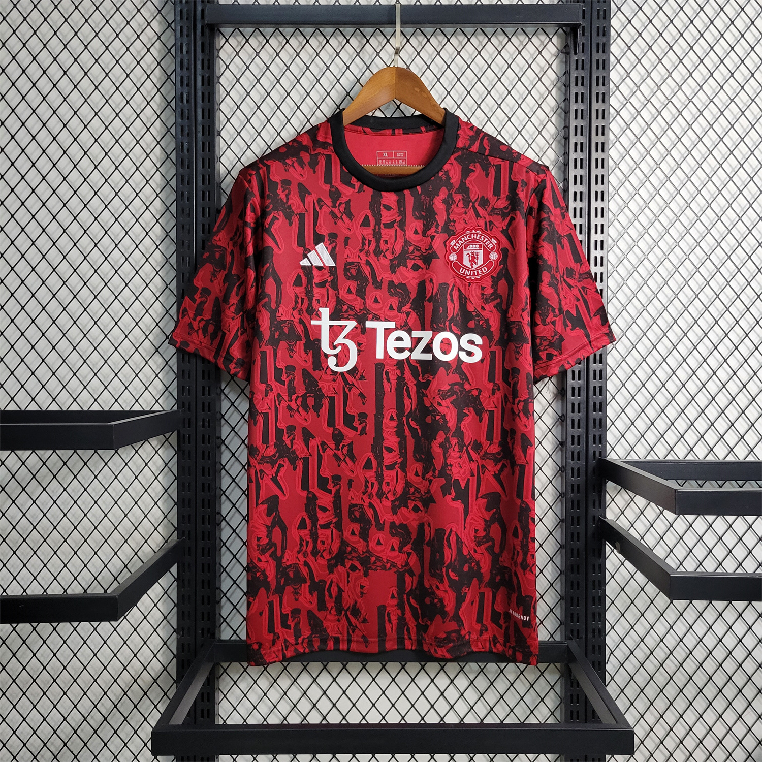 Manchester United 23-24 Red Black Training Jersey - Fans Version - ManixJersey