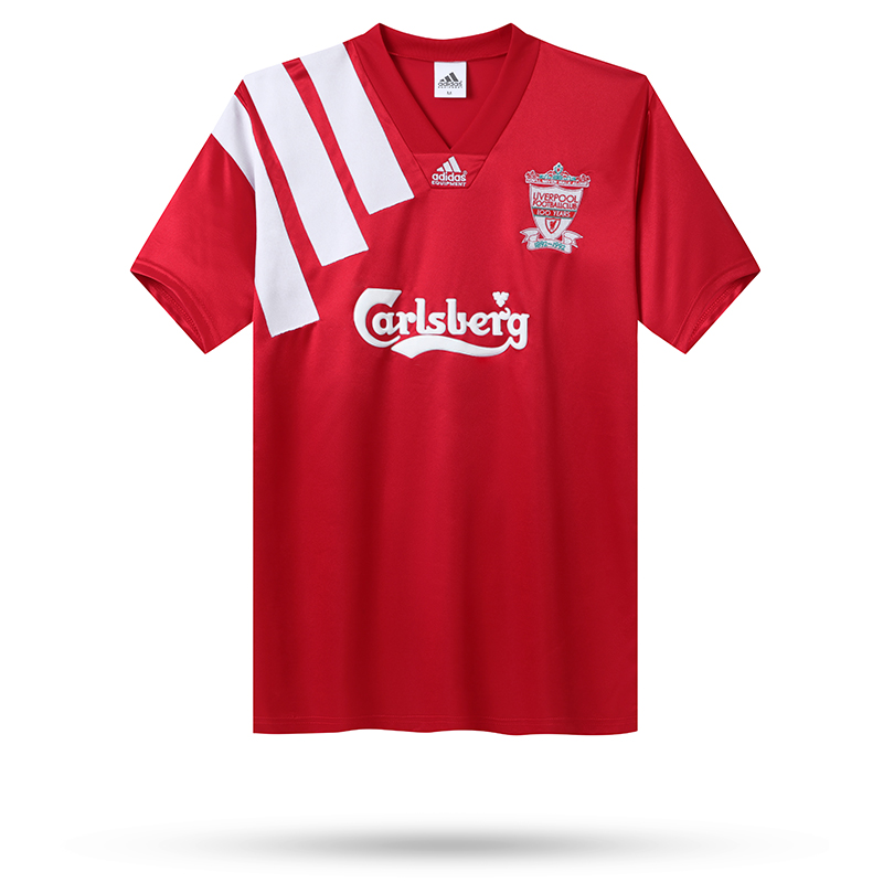 Retro Liverpool 1992-93 100 YEARS Home Stadium Jersey - ManixJersey