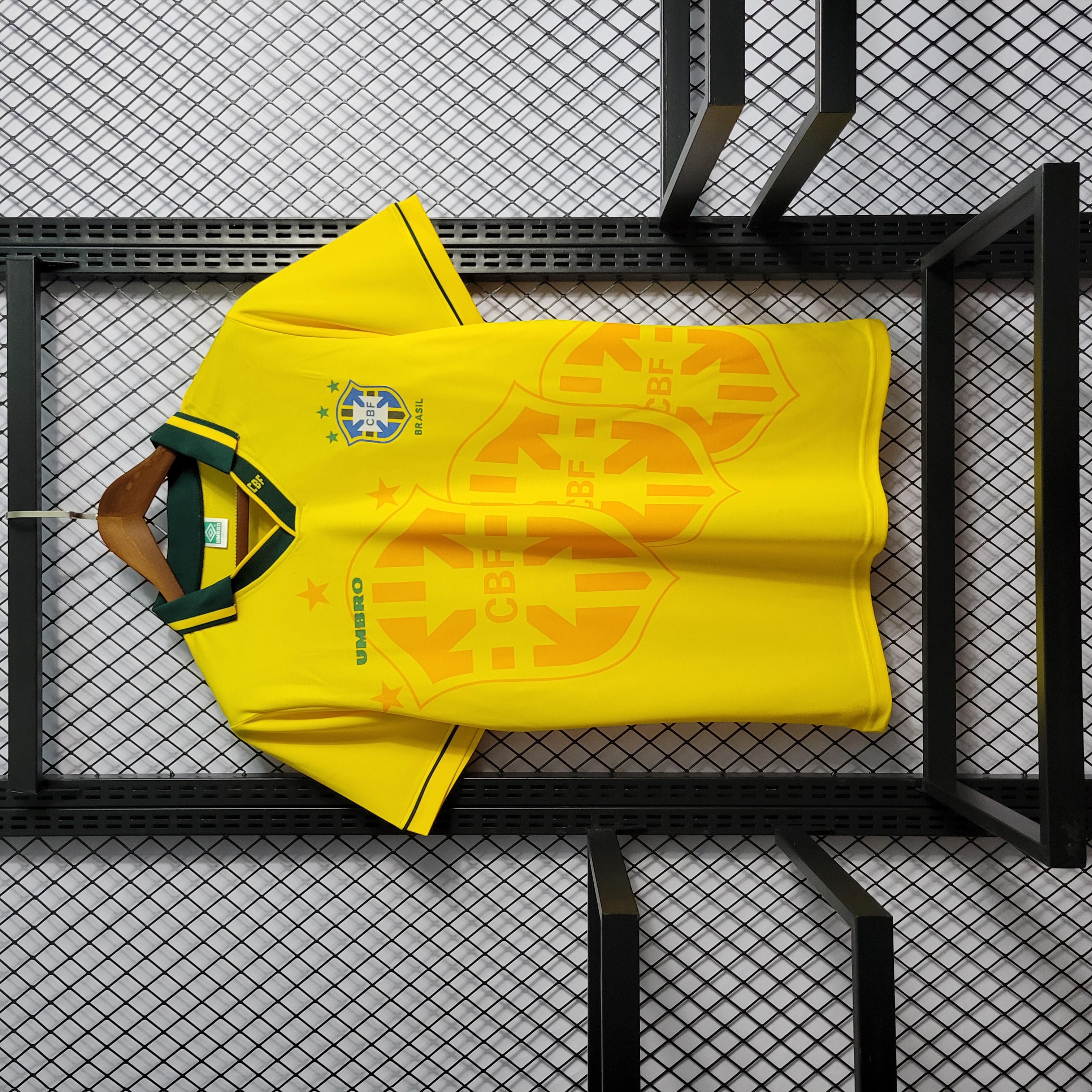 Retro Brazil 1994 Home Stadium Jersey - ManixJersey