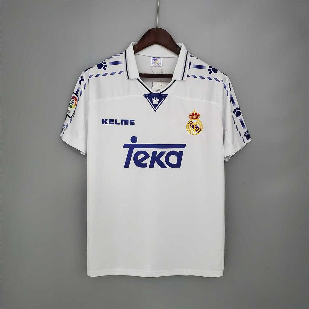 Real Madrid Retro 96-97 Home Stadium Jersey - ManixJersey