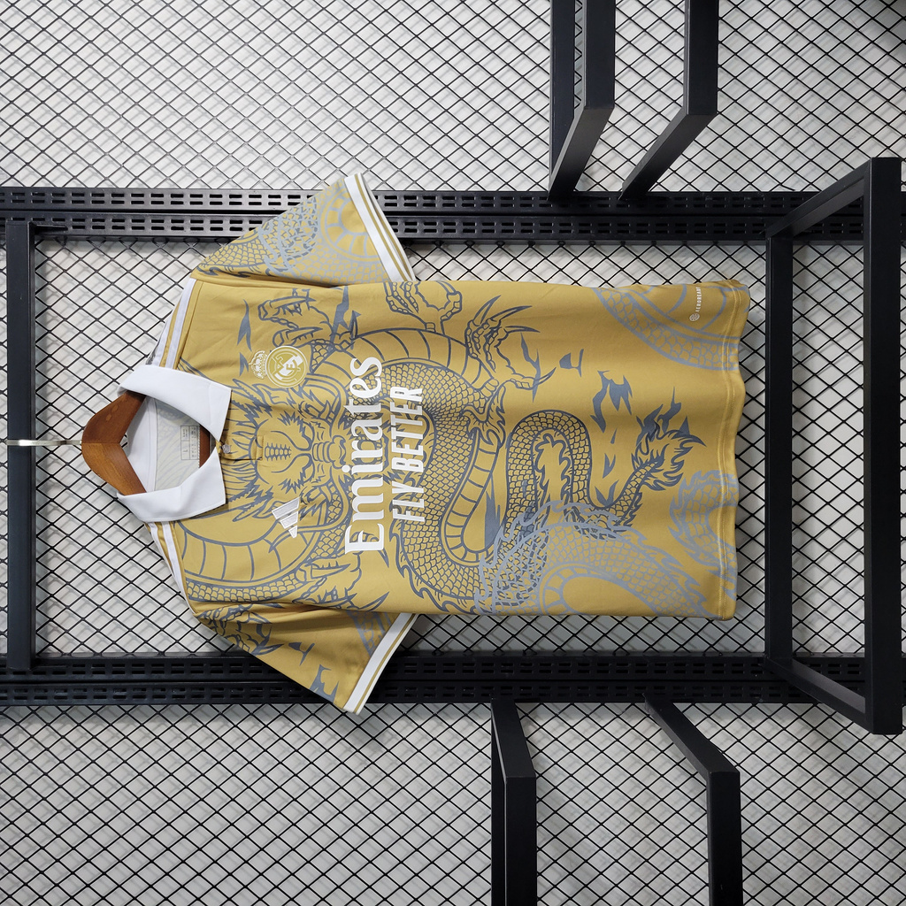Real Madrid 23-24 Yellow Dragon Special Edition Jersey - Fans Version - ManixJersey