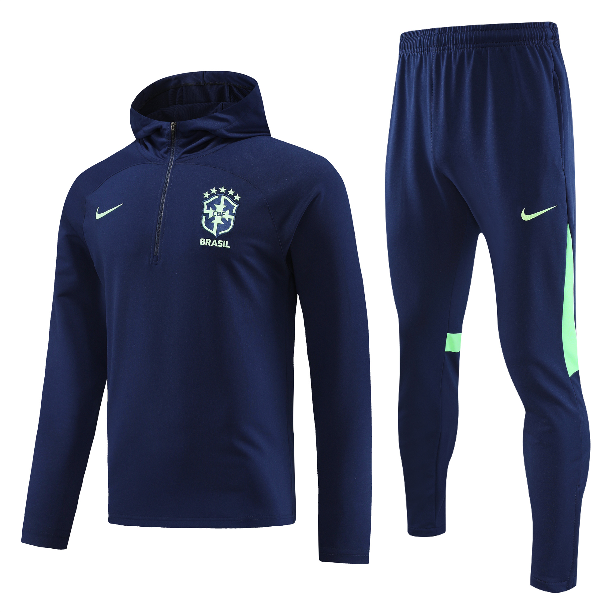 Brazil 23-24 Men's Training Hoodie + Pants - ManixJersey