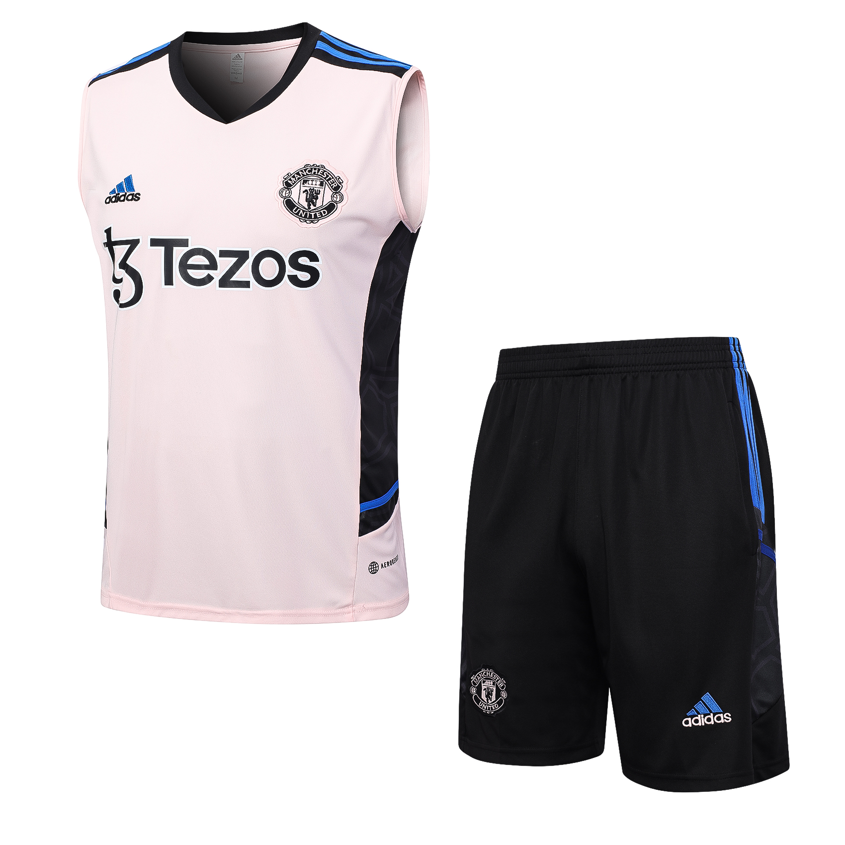 23-24 Manchester United Pink Player Vest Training Set - ManixJersey
