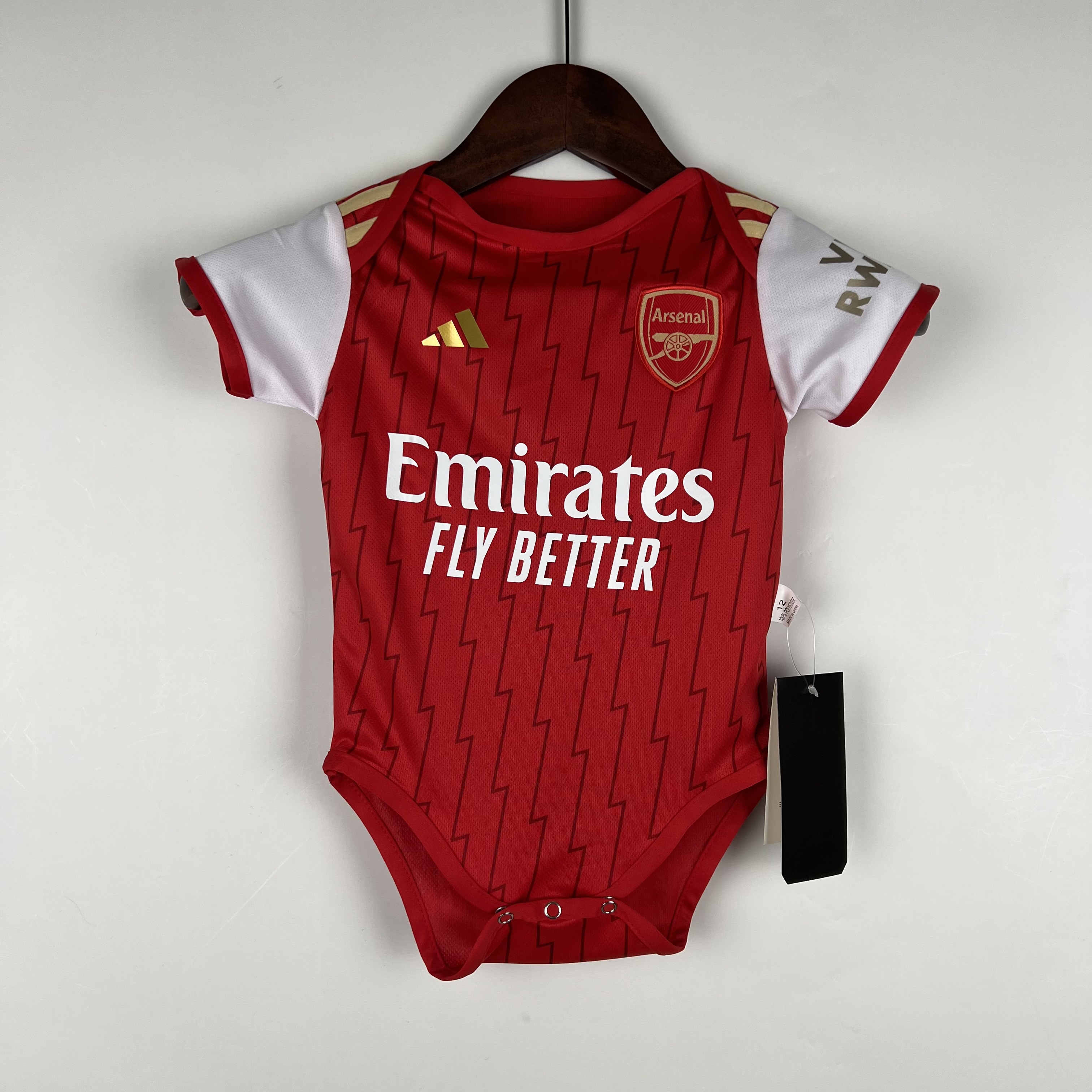 Arsenal 23-24 Home Stadium Baby Crawling Suit - ManixJersey