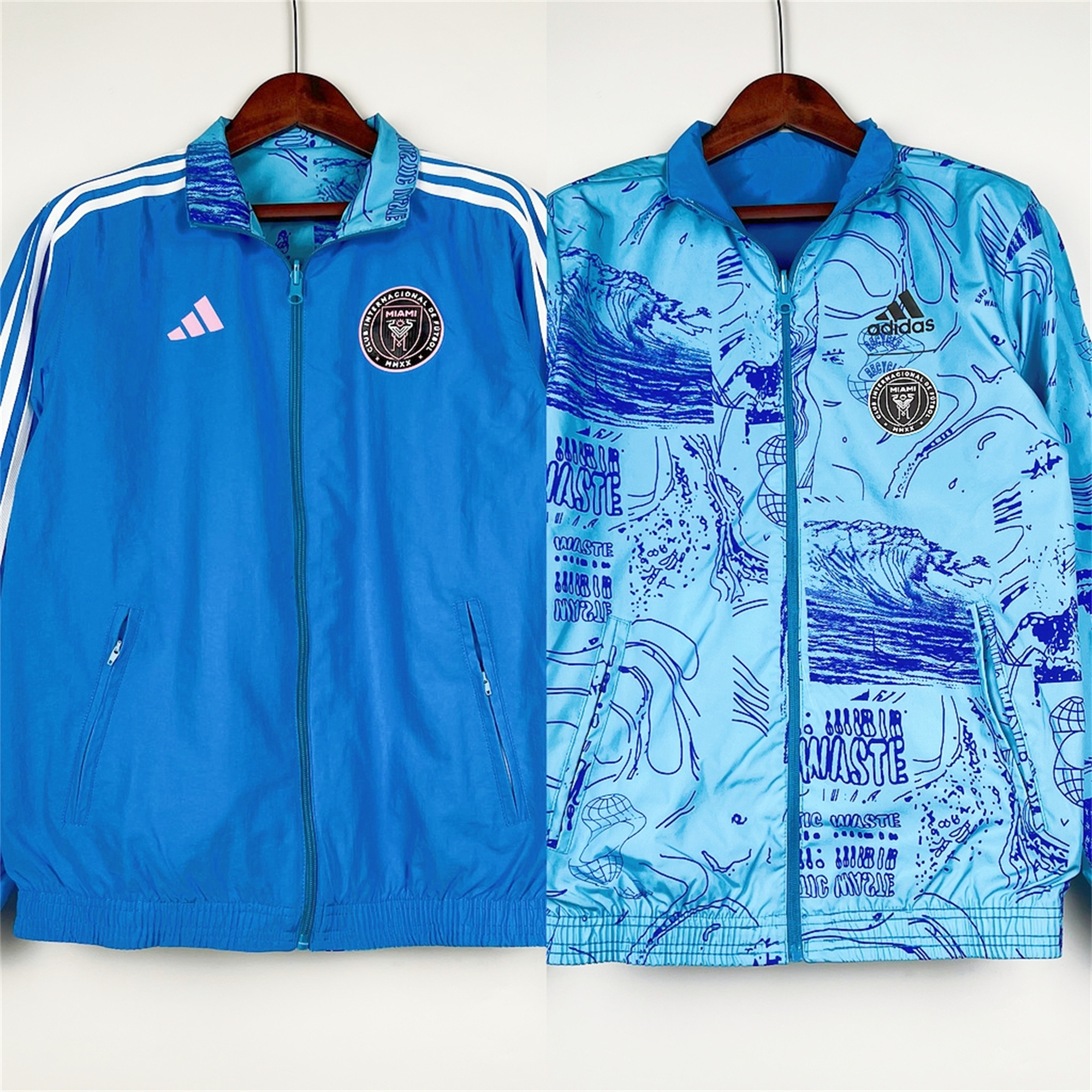 INT M.A.M 23-24 Double Sided Windbreaker - Blue - ManixJersey