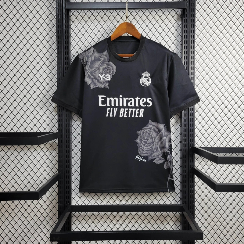 Real Madrid 23-24 Y-3 Black Special Edition Jersey - Fans Version - ManixJersey