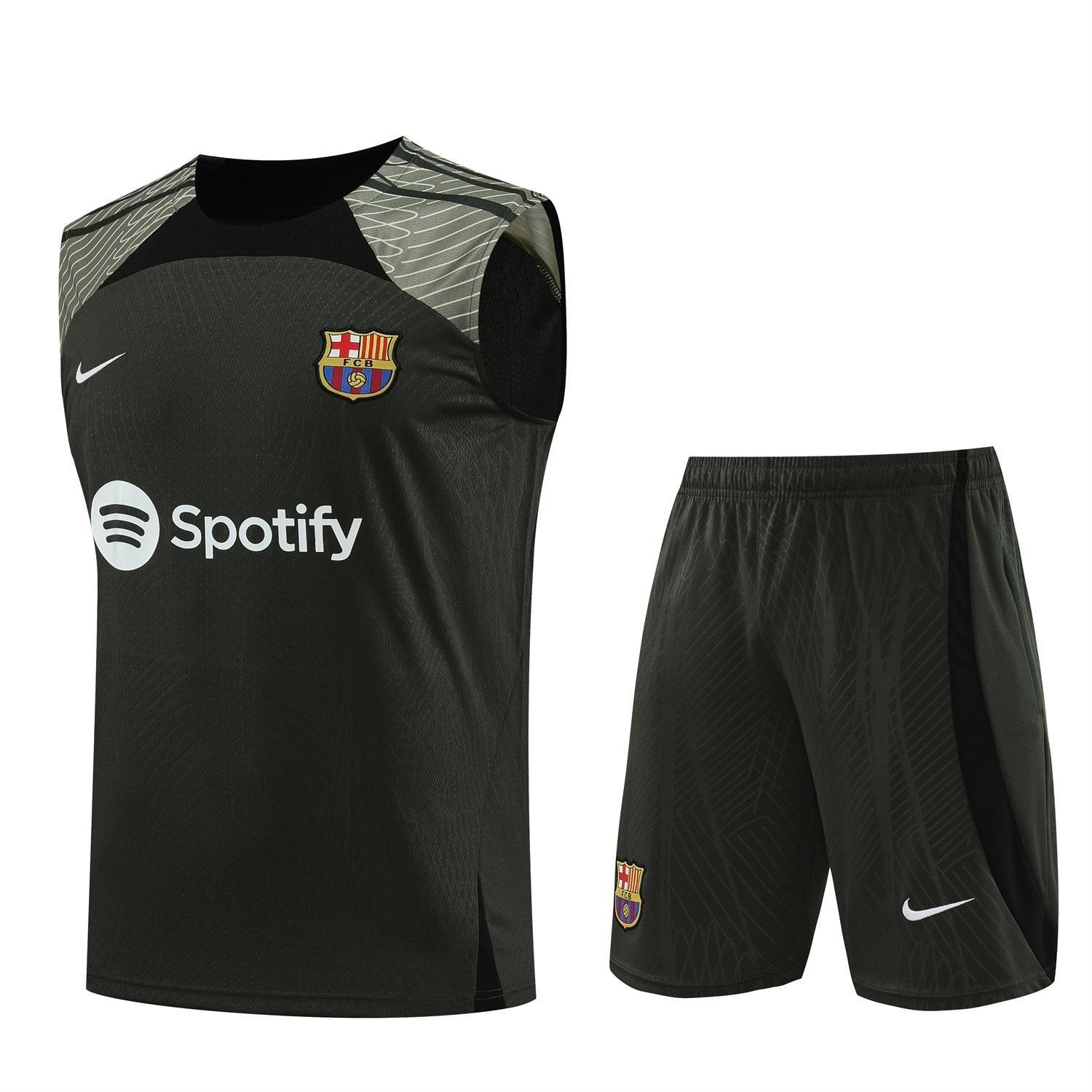 B.A.R.S.A 23-24 Deep Green Player Vest Training Set - ManixJersey