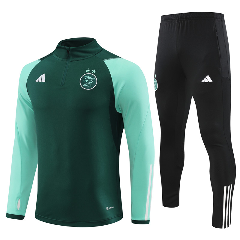 Algeria 23-24 Long Sleeve Training Set -Green - ManixJersey