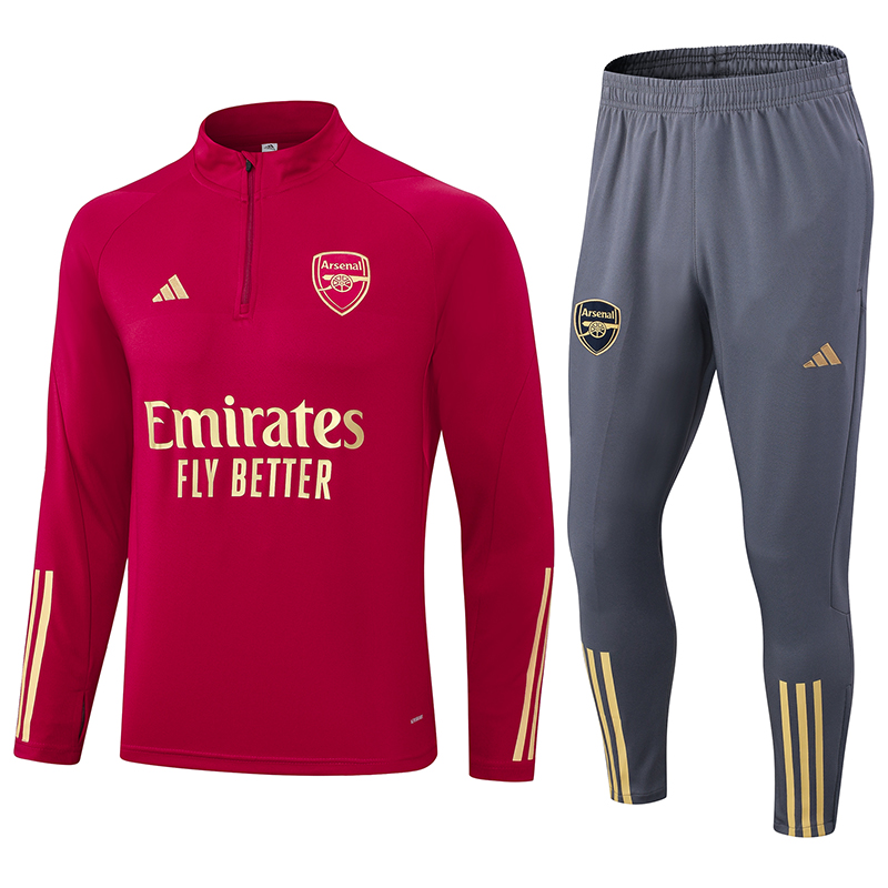 Arsenal 23-24 Long Sleeve Training Set -Red - ManixJersey