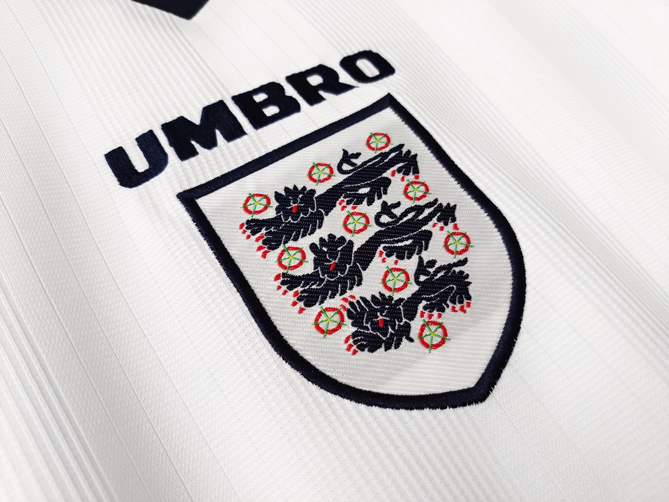 Retro England 1996 Home Stadium Long Sleeve Jersey - ManixJersey