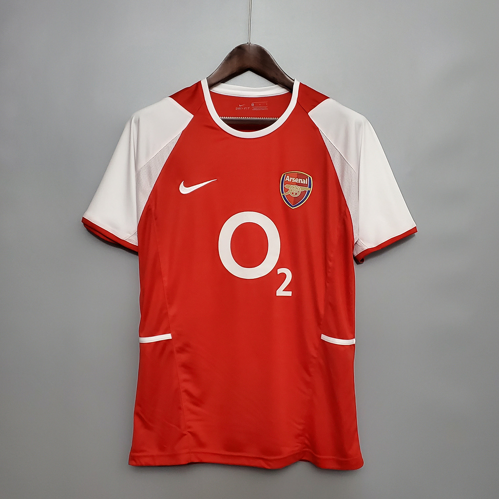 Arsenal Retro 02-04 Home Stadium Jersey - ManixJersey