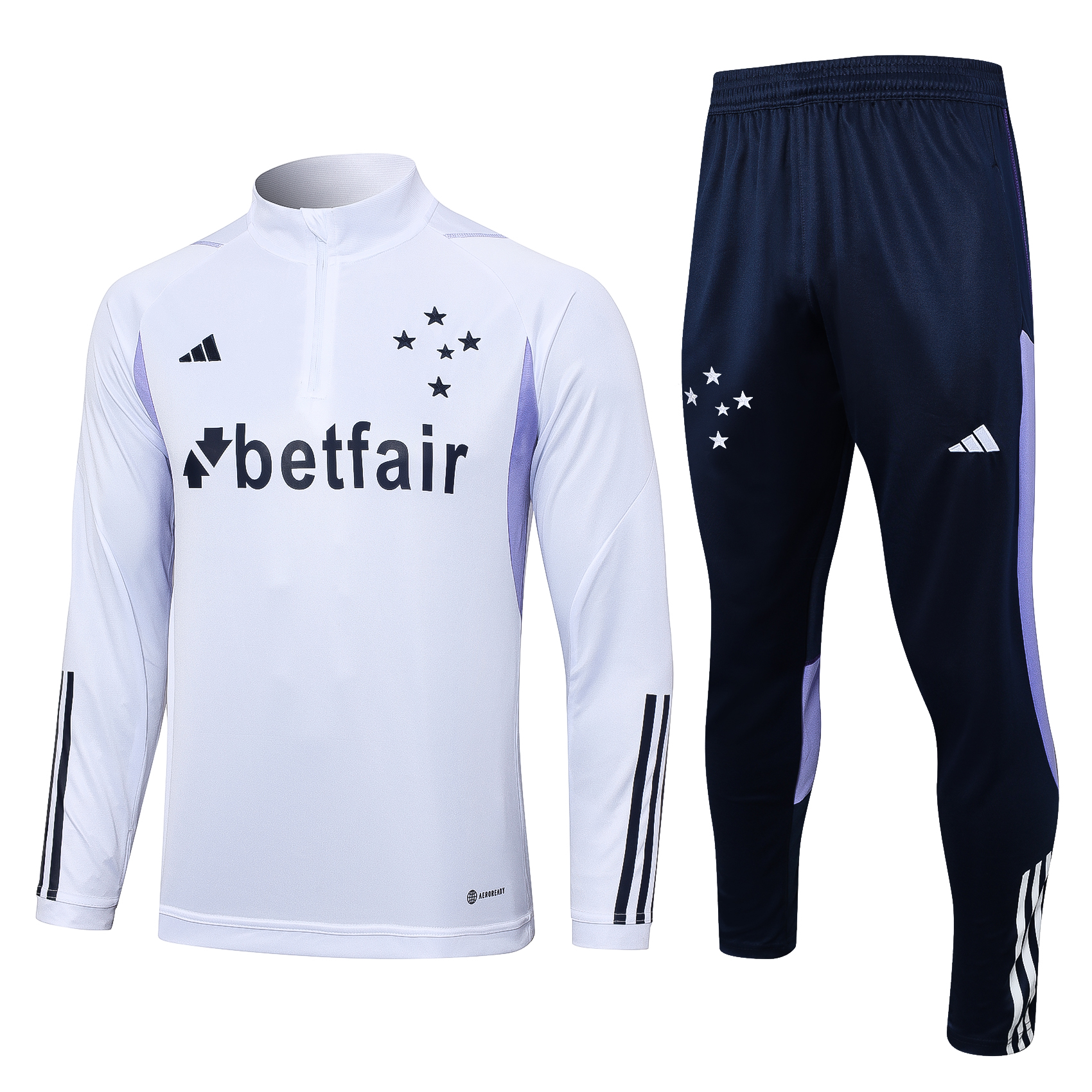 Cruzeiro Esporte Clube 23-24 Long Sleeve Training Set -White - ManixJersey