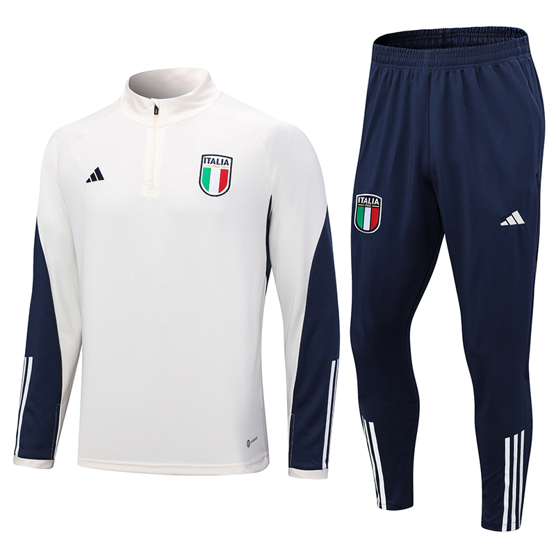 Italy 23-24 Long Sleeve Training Set -Off-White - ManixJersey