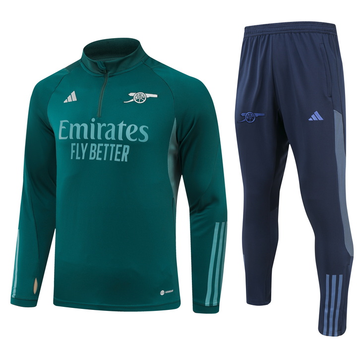 Arsenal 23-24 Long Sleeve Training Set - Green - ManixJersey