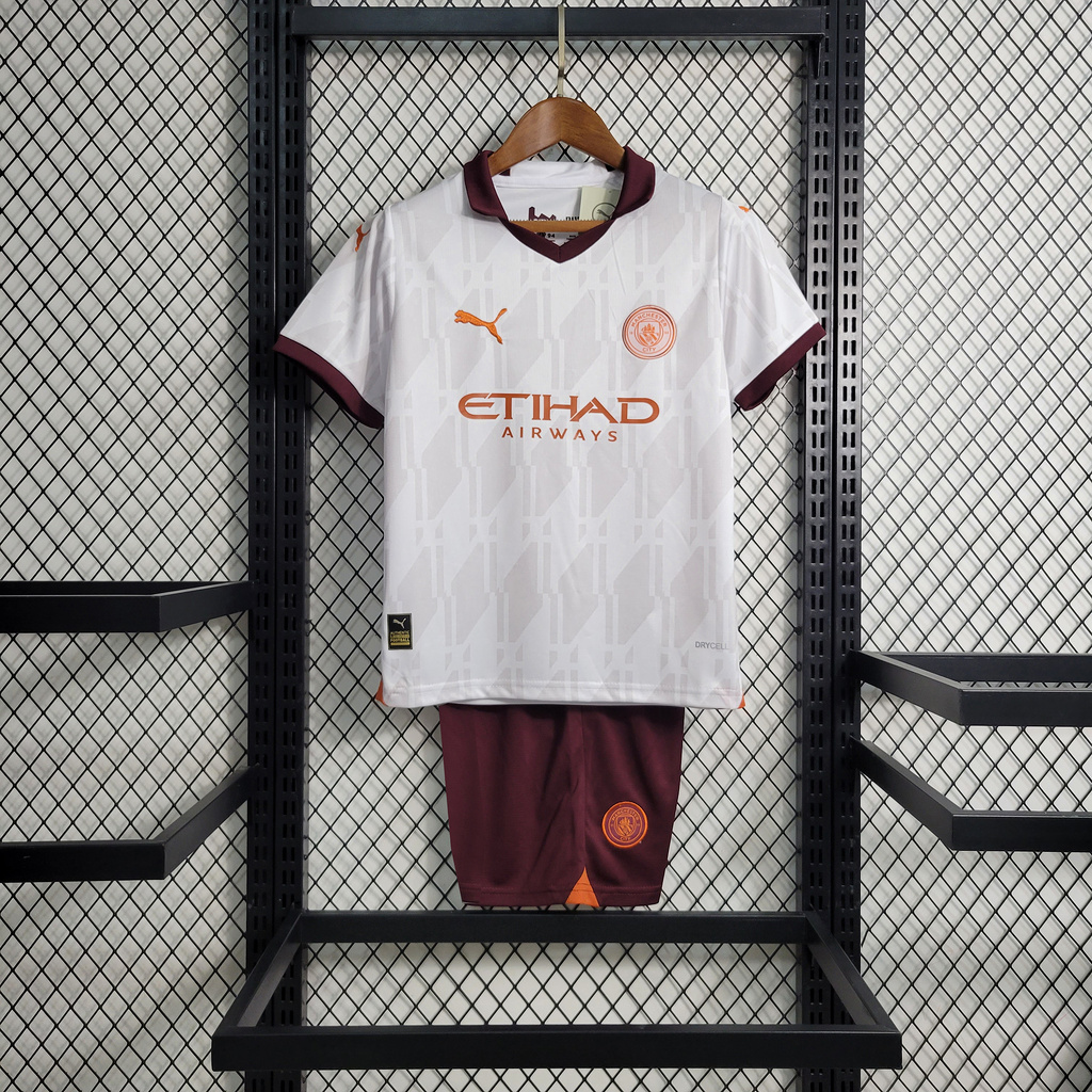 Manchester City 23-24 Away Kids Kit - ManixJersey