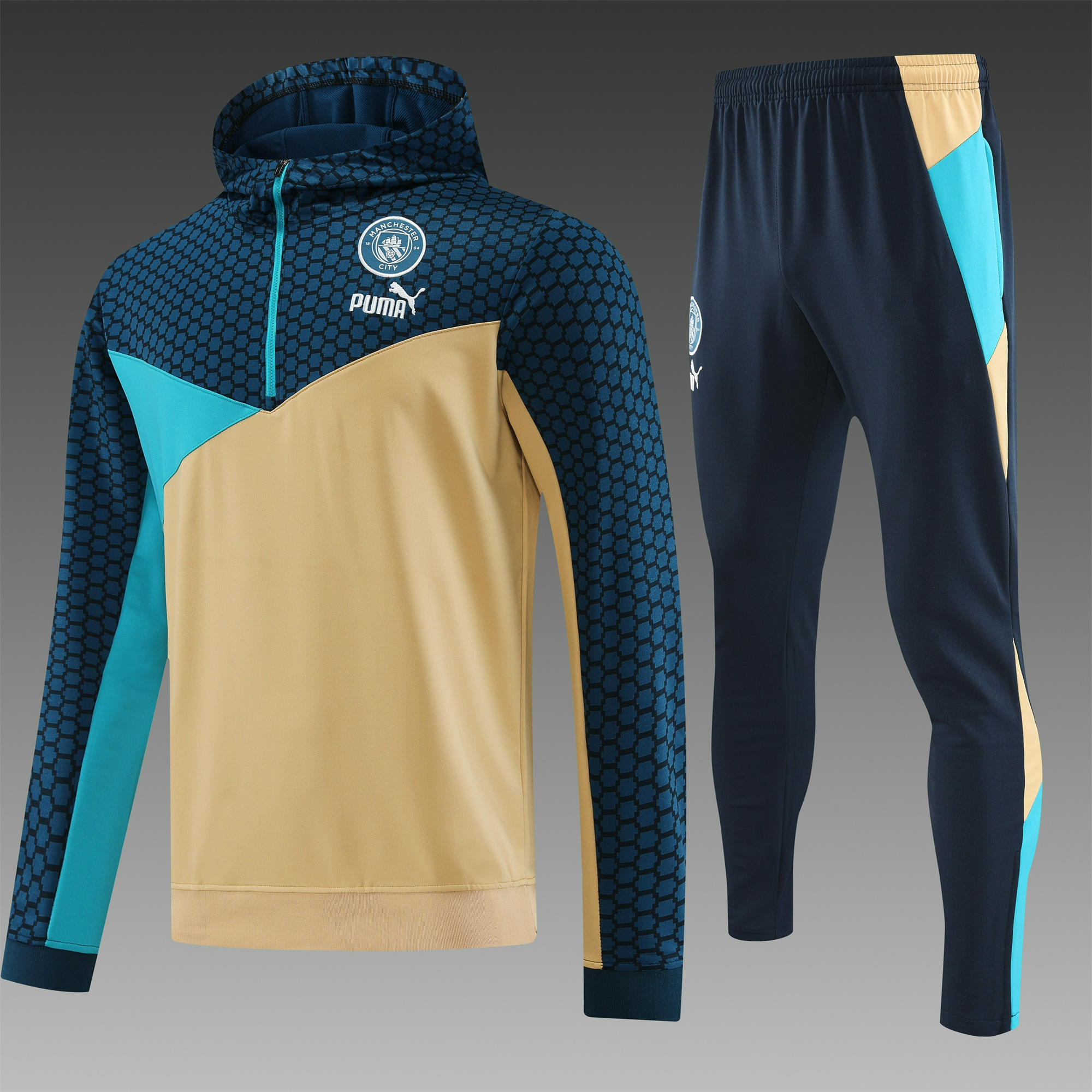 Manchester City 23-24 Men's Training Hoodie + Pants - ManixJersey